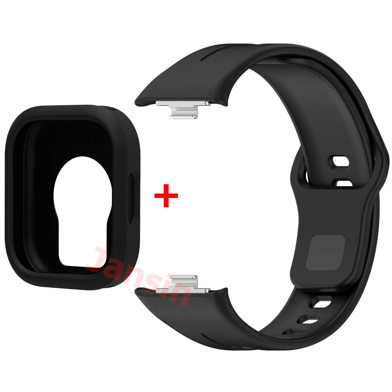 Sports Silicone Band with Protective Case for Smartwatch - Universal Fit Strap and Case Accessories