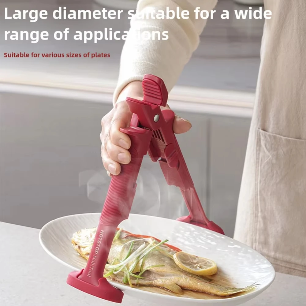 Pince Isolante Patte De Chat - En Silicone Résistant à La Chaleur, Pour Saisir Bols Et Assiettes Chaudes