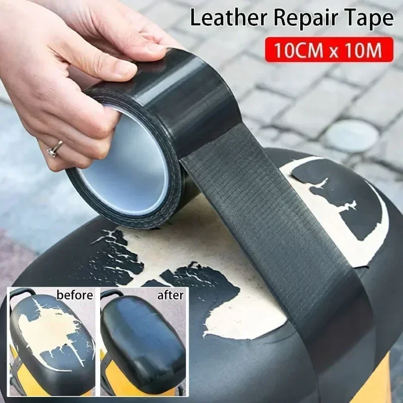 Black Cloth-based Adhesive Tape Is Used For Cushion Repair Leather Seat Sofa Leak Repair Leather Wear-resistant Repair Tape