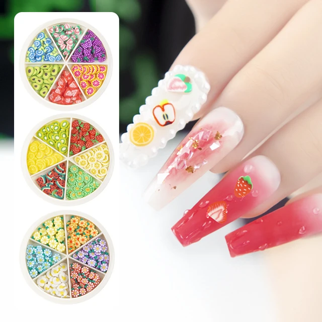 Nail Art 3D Fruit DIY Design Slices Decoration Acrylic Beauty Nail Sticker  Accessory | Wish