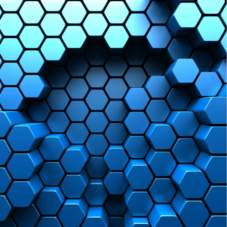 thumbnail image 1 of Papel de pared beibehang Papel tapiz de escritorio de recepción de bar de Internet con tecnología de metal hexagonal geométrico moderno personalizado, 1 of 5