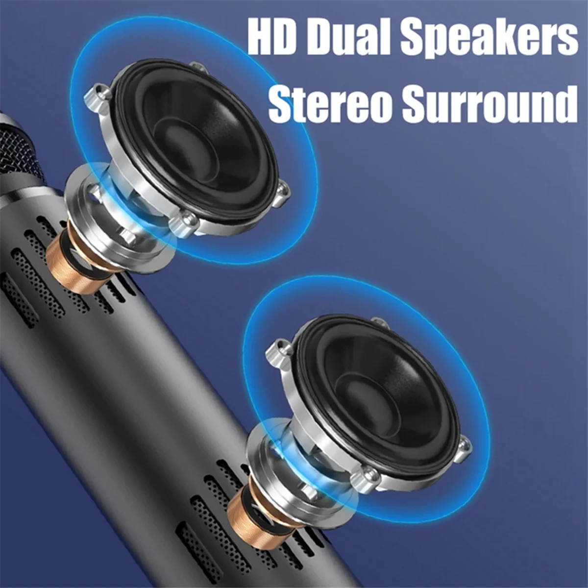 Hot sale Wireless with Bluetooth Speaker Home Performance Singing Microphone for Kids-Red