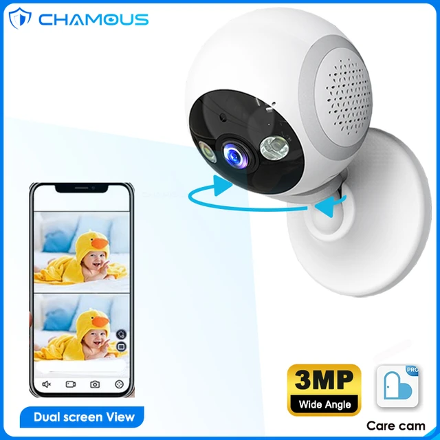 Carecam Pro-Caméra de surveillance intérieure IP WiFi HD 5MP/3MP/2.5K,  dispositif de sécurité domestique sans fil, babyphone vidéo, avec écran  pour les touristes et les mères - AliExpress