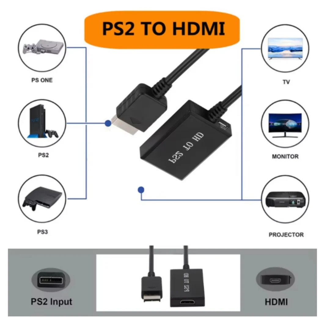 HDMI Audio Video Converter with Built-in 3.5mm Audio Output