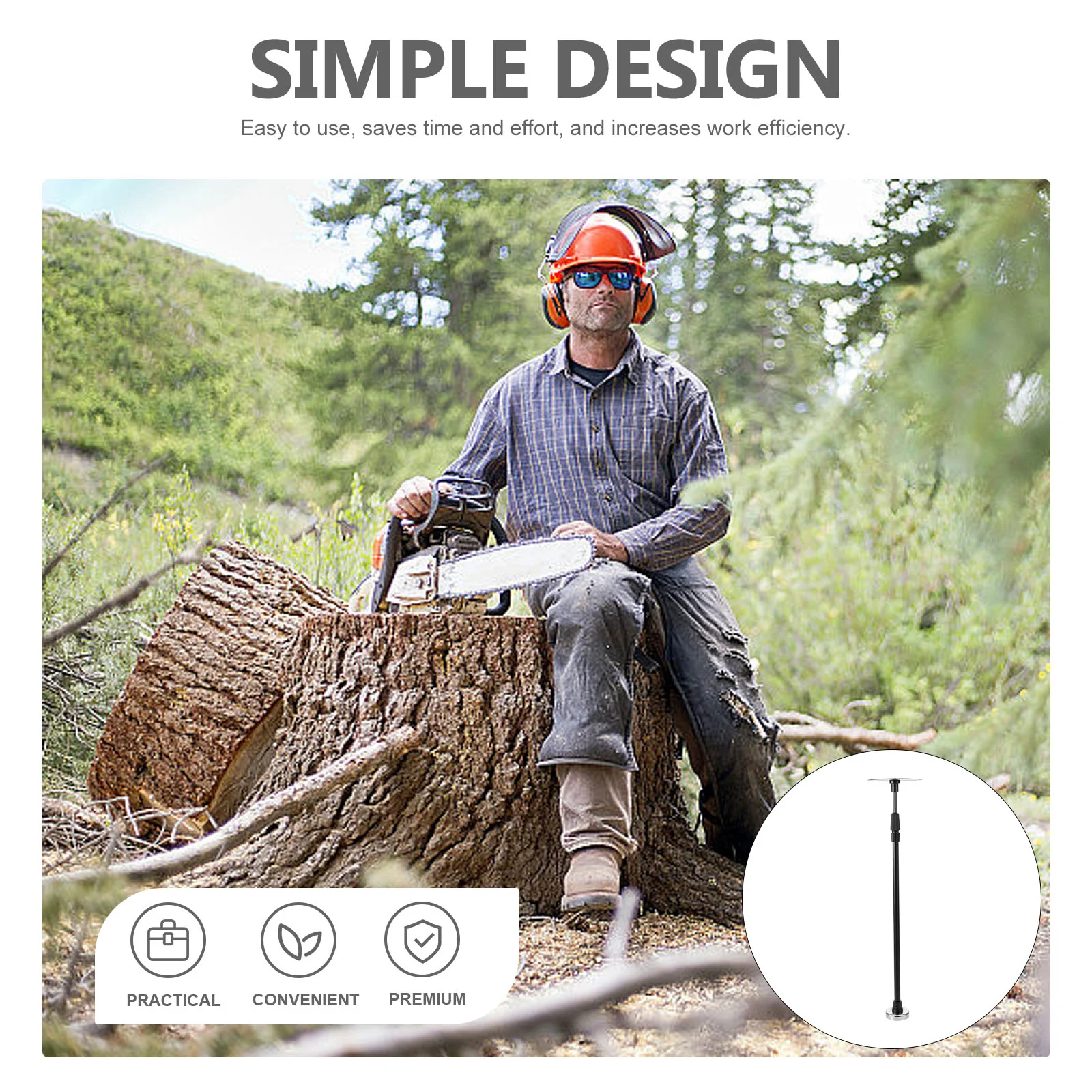 Adjustable Firewood Measuring Tool Telescoping Cutting Gauge Logging Tools Firewood Marker Adjustable Tools
