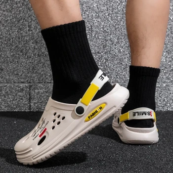 men’s clogs, EVA clogs, summer shoes, beach clogs, garden shoes, outdoor clogs, slip-on shoes, lightweight clogs, waterproof shoes, casual footwear, breathable shoes, pool shoes 6