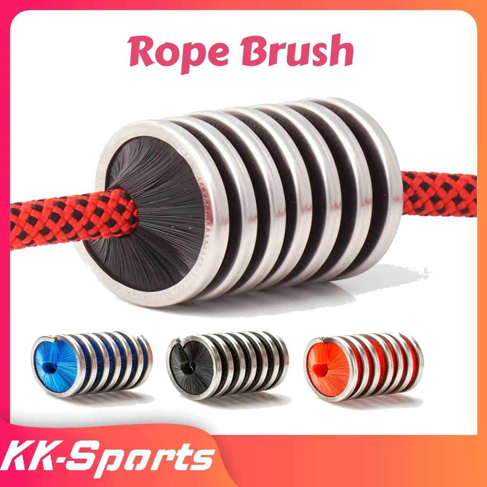 PortableRopeCleaningBrushLightweightRockHikingCavingRopesWash