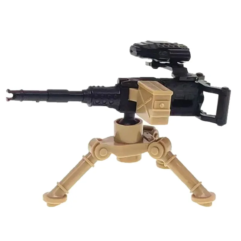 WWII Military Weapons Building Blocks Set with Soldier Figure and Heavy Artillery Accessories