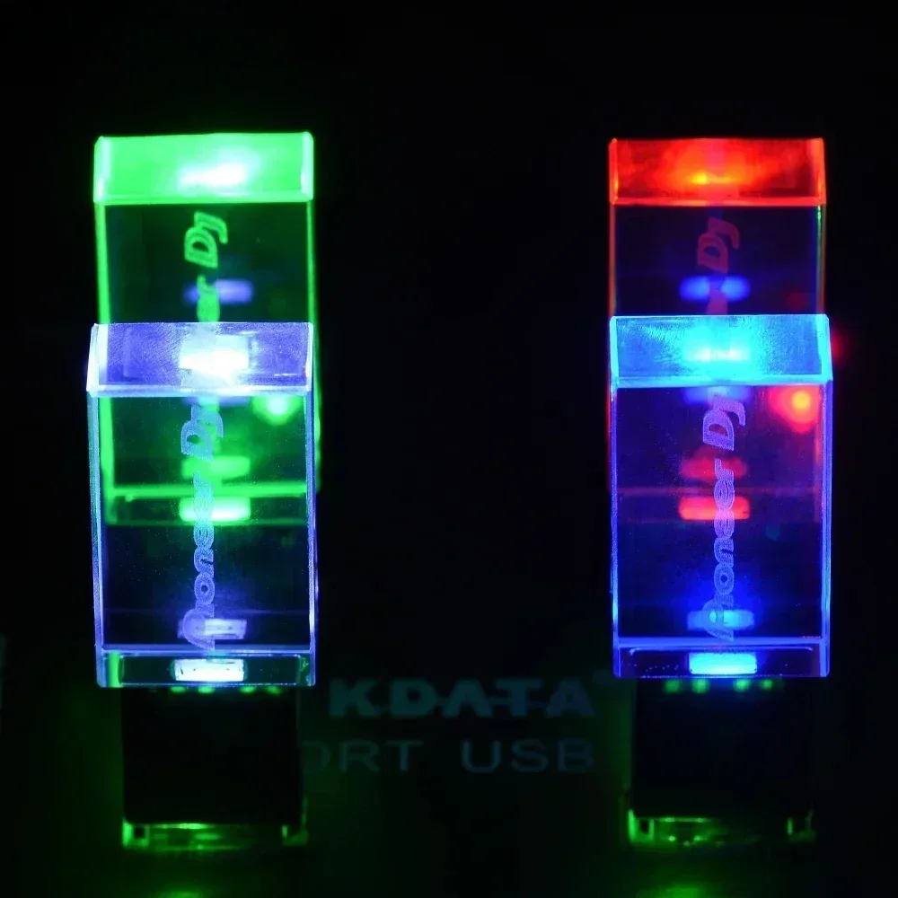 USB flash drive High Speed Writing Reading Memory stick Colorful LED light Pioneer DJ premium pendrive 32GB 64GB 128GB usb flash drive flash drive