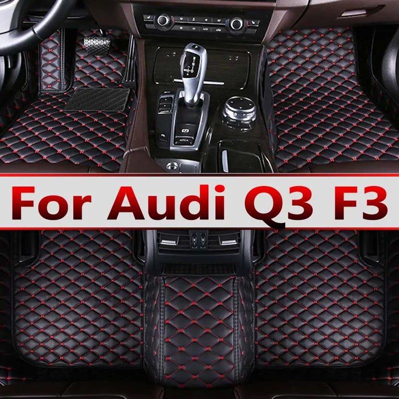 

Автомобильные коврики для Audi Q3 F3 MK2 2019 ~ 2022, прочный коврик от грязи, автомобильный коврик, роскошный кожаный ковер, набор аксессуаров для интерьера автомобиля