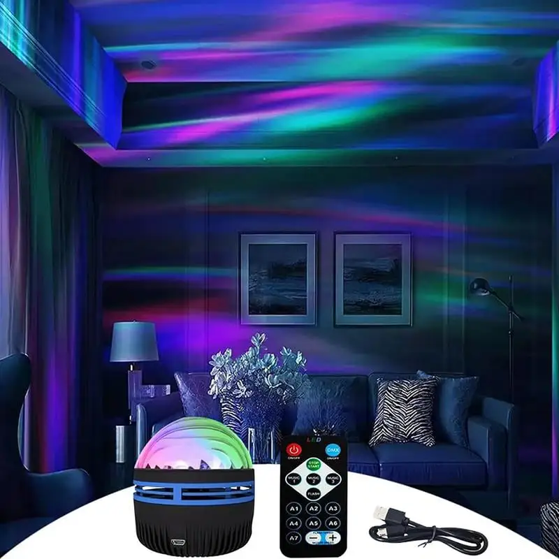 

Aqua Ripple Projector USB Borealis Aqua Ripple Projection Lamp With Remote Control With 14 Lights Projection Lamps Projector