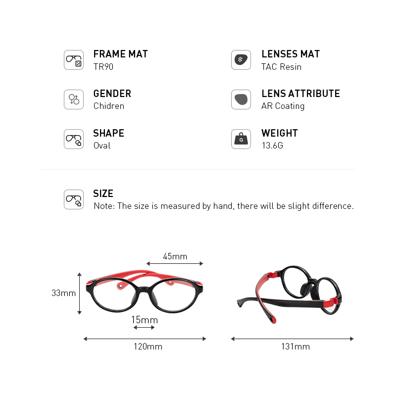 MERRYS DESIGN Kids Oval Silicone Flexible Glasses Frame For Boy Girl Round Ultralight Optical Eyeglasses With Sports Strap S7202
