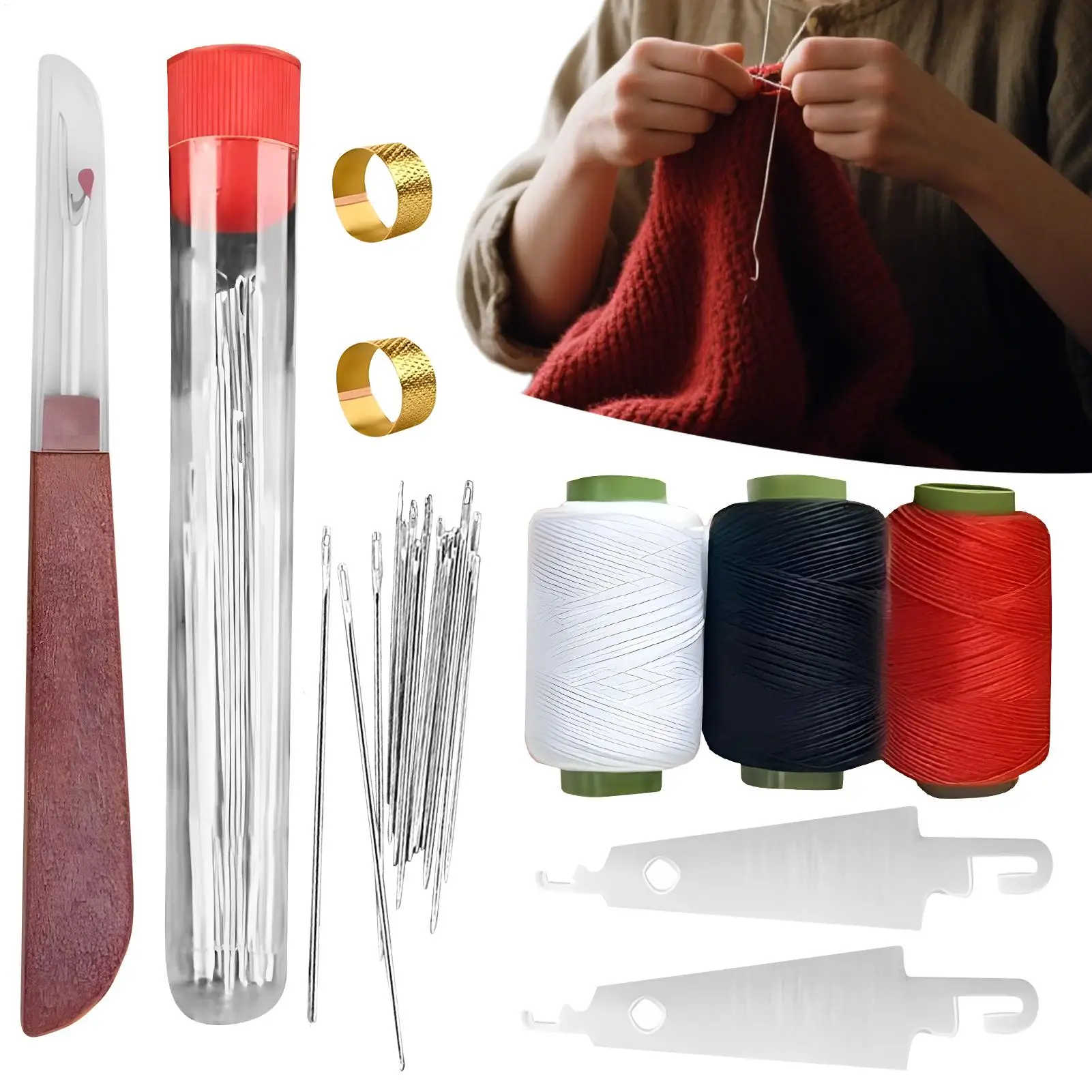 new Travel sewing kit Hand Sewing Kit Needle and Thread Tools Multifunctional Set of 37 Sewing Kit for Tailors Beginners women