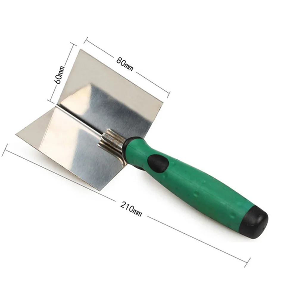 1pc Drywall Corner Tool Outer Internal Drywall Corner Trowel Stainless Steel Plastering Finishing Tool For Gyprock Plasterboard drywall smoothing spatula putty knife set drywall taping tool