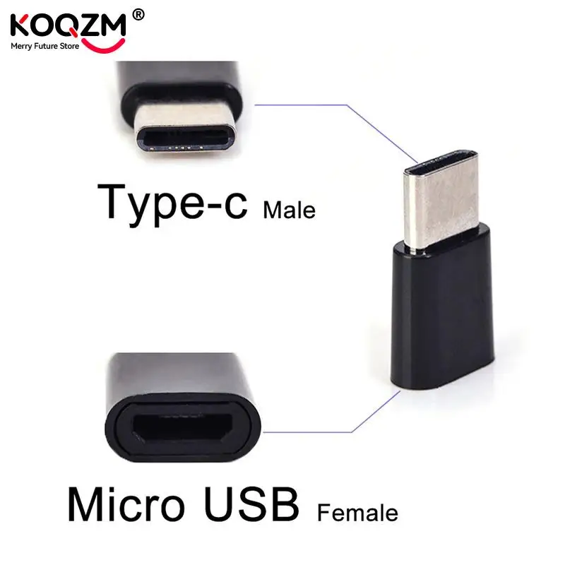 1pc Micro USB Female To Type-c USB-C Male Adapter Converter Charging Connector Mobile Phone Adapters