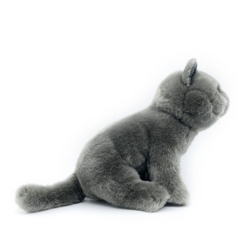 Realistic British Shorthair Cat High Fidelity Cute Plushie Felinae Plush Toys Lifelike Animals Simulation Stuffed Doll Kawai Toy 3