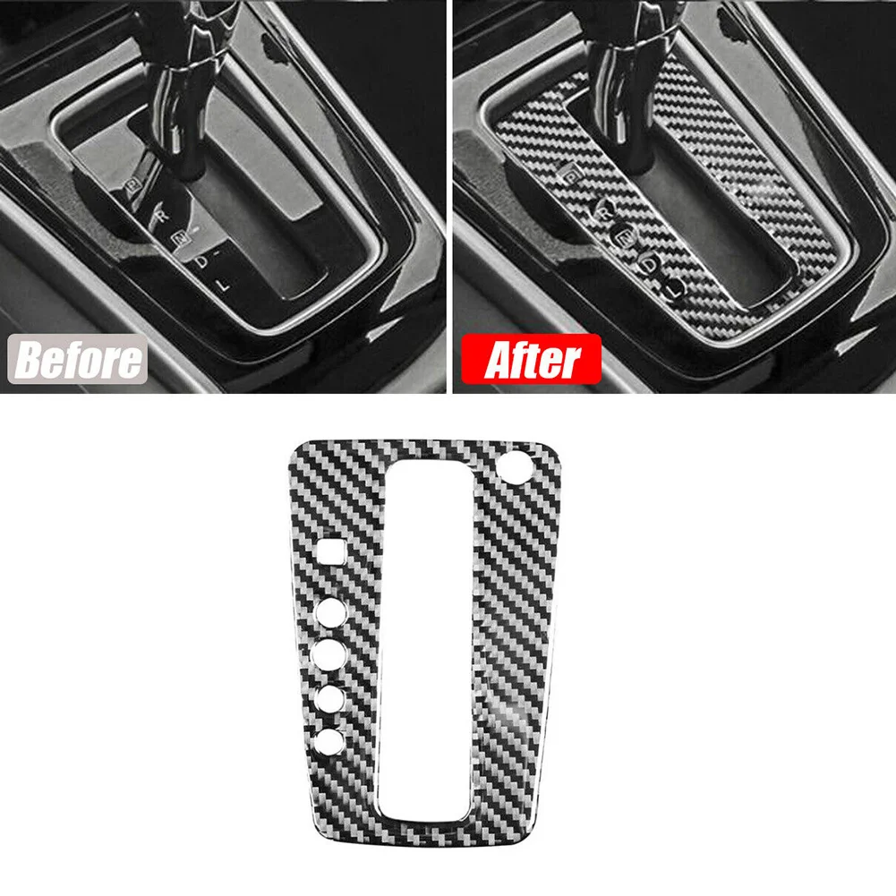 

Durable Carbon Fiber Vinyl Central Console Gear Shift Cover Trim for Nissan Sentra 2013 2019 Stylish Upgrade Easy to Install