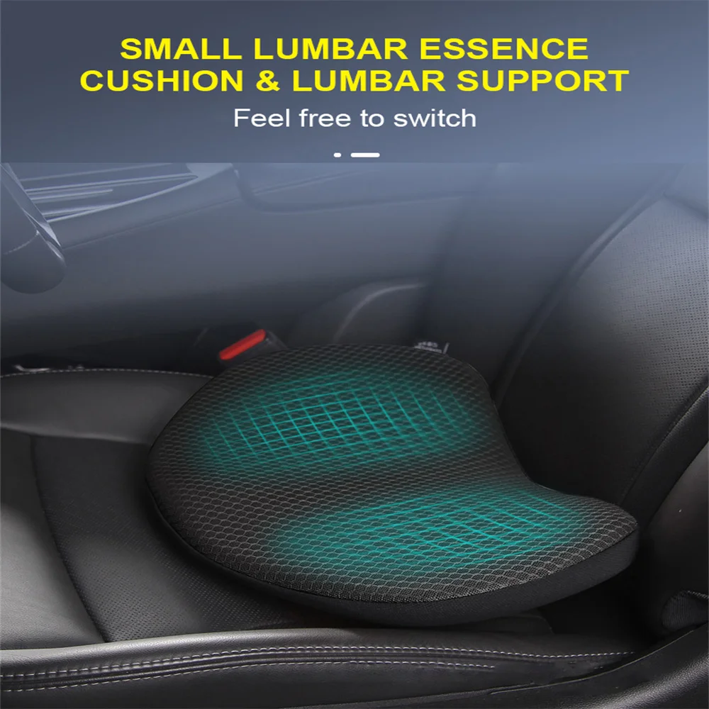 

Car Booster Seat Cushion Auto Seat Pad Relief Fatigue Heightening Height Boost Mat Driver Memory Foam Lumbar Pillow