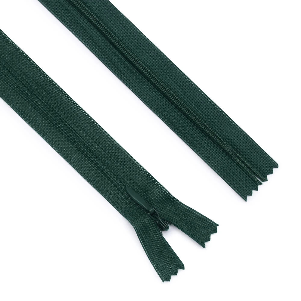 6-Piece Set: Invisible Nylon Zippers with Lace Edge - Assorted Sizes