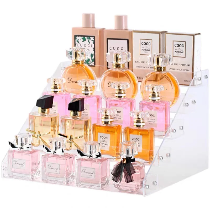 Acrylic Transparent Display Stand Organizer for Nail Polish Perfume Makeup