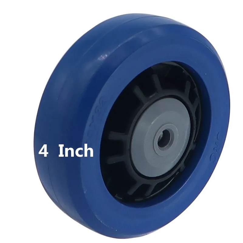 

1 Pc 4 Inch Caster Medium Natural Rubber Single Wheel Elastic Wear-Resistant Trolley