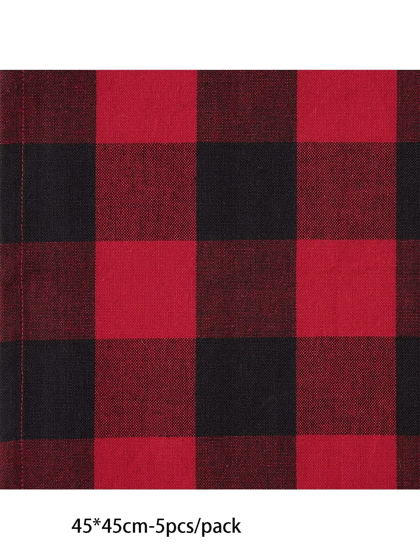 2/4/6pcs Red Black Christmas napkin tablecloth linen napkin, washable reusable napkin for holiday Christmas party table decor