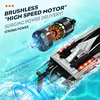 HJ816pro brushless 2.4GHz RC mesh high-speed speedboat with night light remote control boat model 55KM/h adult boy toy gift 2