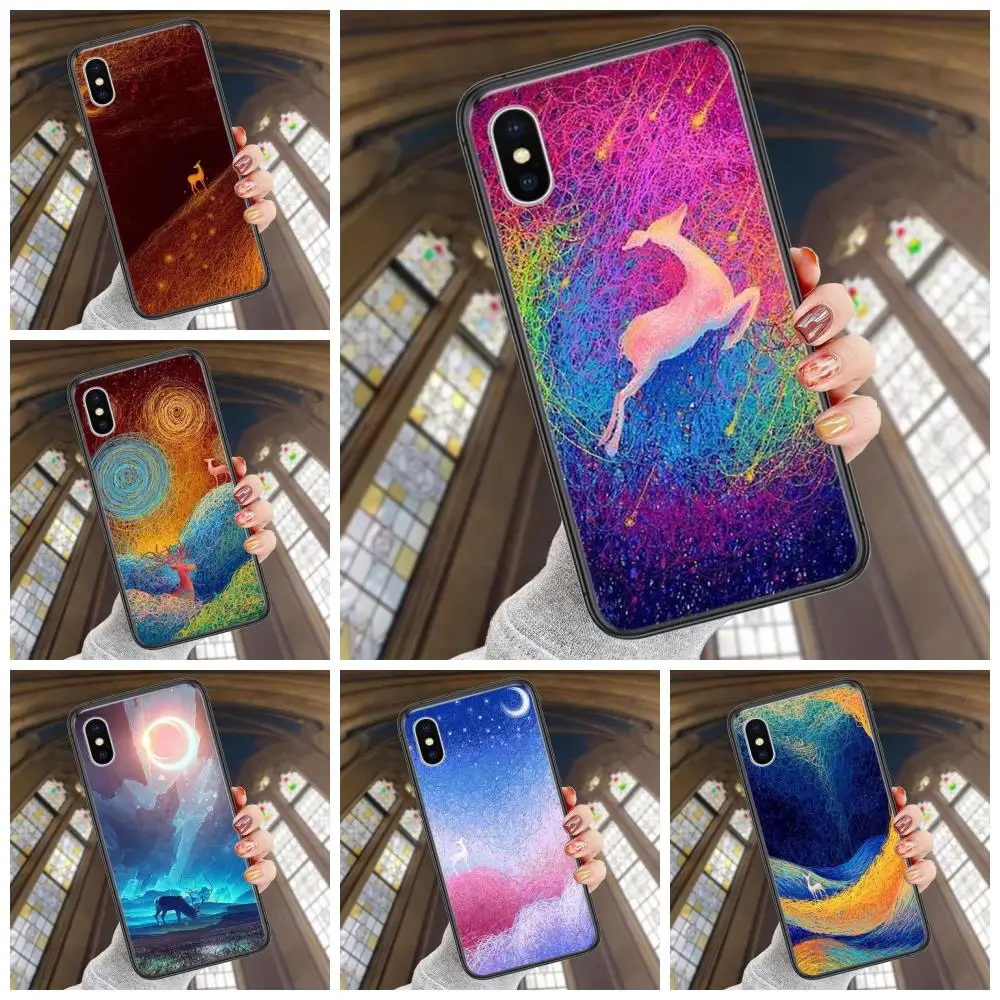 Reasonal Price For Xiaomi Redmi Go 6A 7 A 8 8A 9A 9C 9i 9T 10 Nfc Prime Power Pro 4G A2 AT Lite Animal Deer Art Soft Mobile |