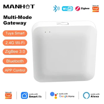 Smart Life WiFi Bluetooth ZigBee 3.0 Multi-mode Smart Gateway Bridge Wireless Hub Works with Tuya Alexa Google Home Assistant 1