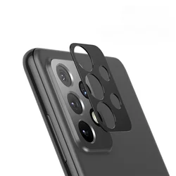 Premium Aluminum Camera Lens Protector with Protective Back Cover - Galaxy A13 4G (Black)