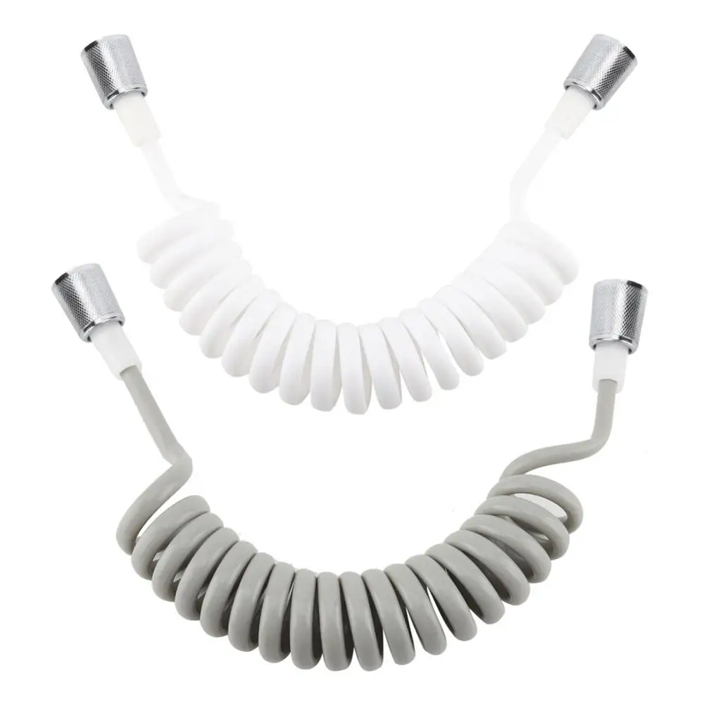G1/2" Soft Bidets Hose Tube ABS Spring Flexible Shower hose for Water Plumbing Toilet Bidet Sprayer Bathroom Accessories