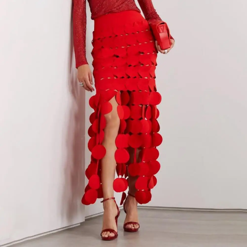 runway-fashion-hollow-out-polka-dot-design-tassel-half-skirt-high-waist-luxury-brand-2024-spring-new-long-skirts-party-evening