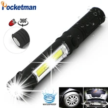 

Super bright Mini Portable lanterns Working Inspection Torches COB LED Multifunction Maintenance flashlight Magnetic Base