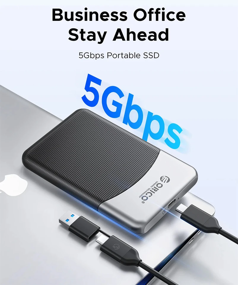 オリコポータブル SSD 外付けハードディスク 1 TB 512 ギガバイト