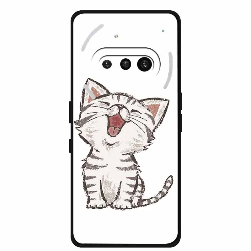 Wolf Lion Tiger Black Silicone Soft Back Cover Case - Enhanced Protection