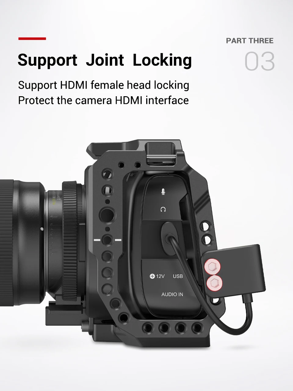 Ultra Slim 4K Adapter Cable A to A/C to A /D TO A for BMPCC 4K & 6K/for Sony A7S