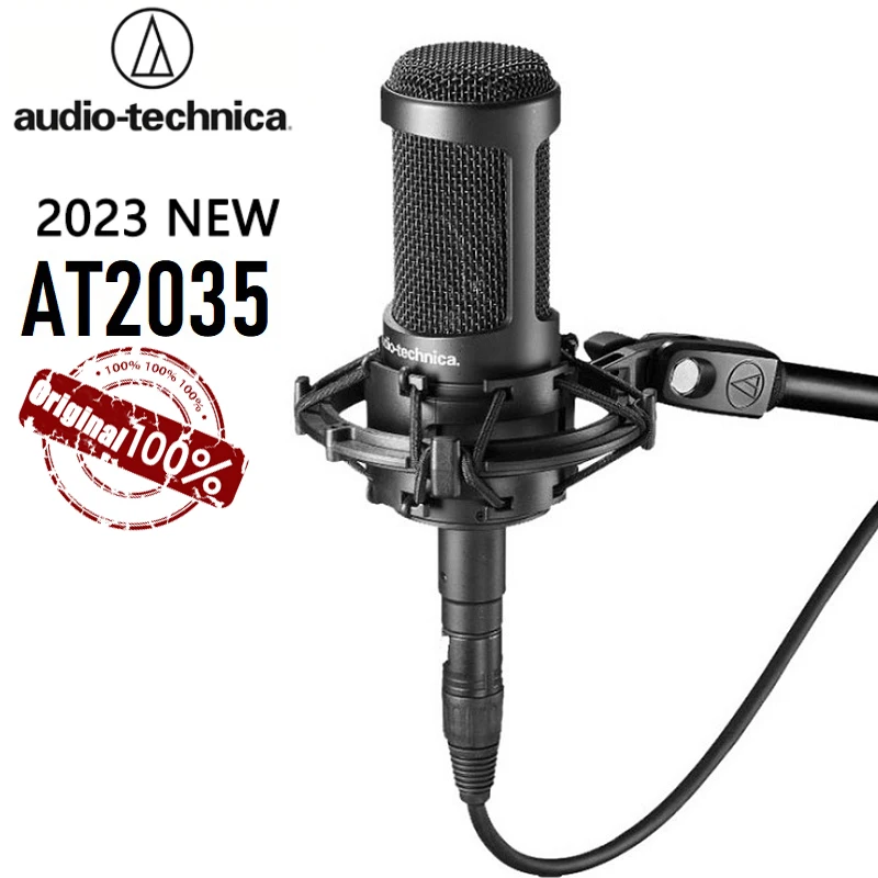 オーディオTechnica-AT2035コンデンサーマイク、有線、ゲーム、ビデオ 