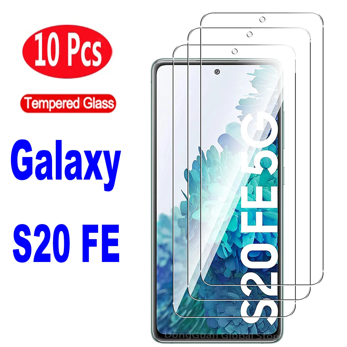 

10Pcs Protective Tempered Glass For Samsung Galaxy S20FE S21FE S23FE 5G Screen Protector Glass