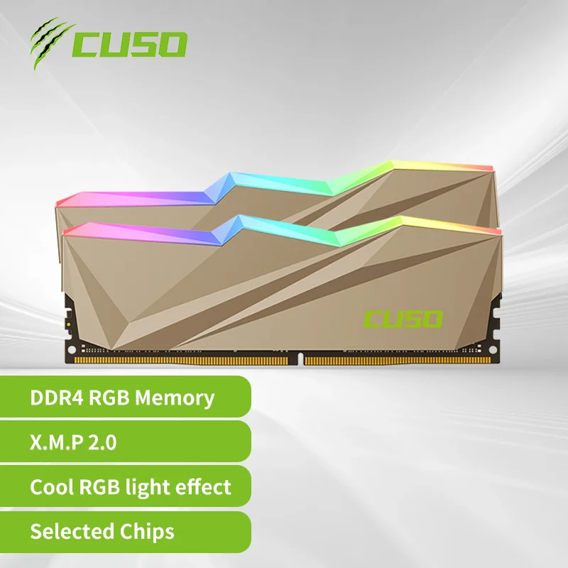 Cuso Memoria Ram Ddr4 16gb 8gbx2 3200mhz 3600mhz Memoria Rgb Ram Ddr4 Sabertooth Series Rgb Memory Dimm For Desktop - Rams - AliExpress