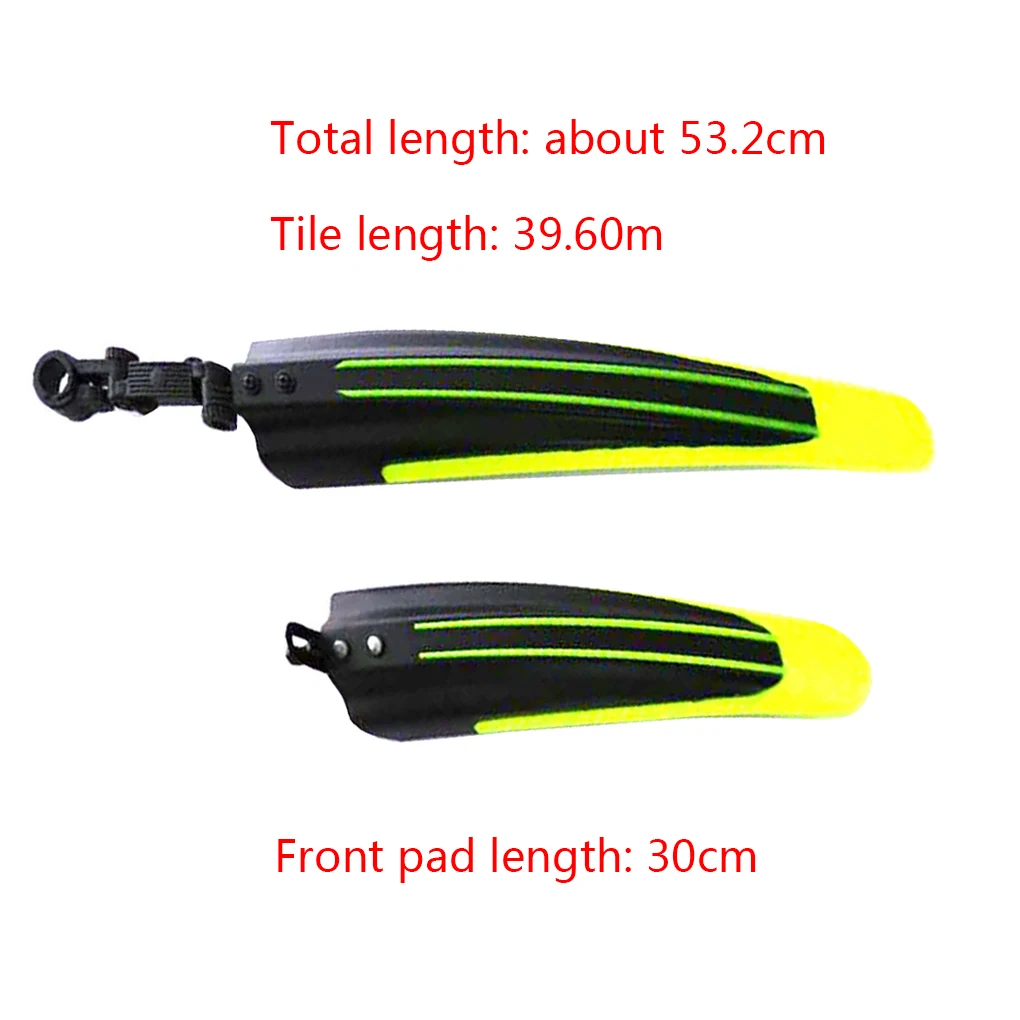 1 Pair Bicycle Front Rear Mud Guards Mountain Bike Tire Wheel Fenders Cycling Acessories 20-26 Universal