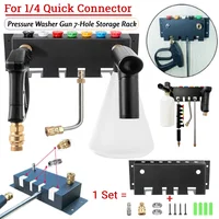 Seven-Color Nozzle Telescopic Rod Storage Rack Wall Mounted Power Washer&Snow Foam Cannon Organizer Pressure Washer Tip Holder 1