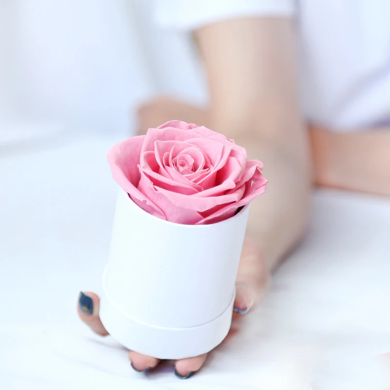 Mini Blumen kasten runde Kraft papier Blumenstrauß Geschenke Verpackung Umarmung Eimer Aufbewahrung sbox für zu Hause Hochzeit Geburtstags feier begünstigt Dekor – Detail 3