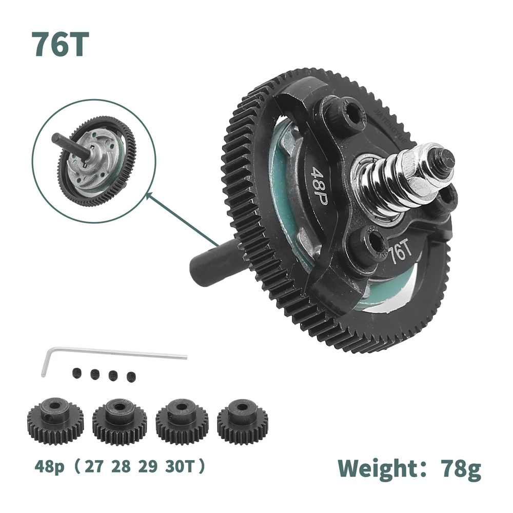 JTY ׷̵ ӱ  Ʈ, TRAXXAS SLASH 2WD 1:10 RC ڵ  ׼, ݼ , 48P, 72T, 76T, 83T, 86T, 90T