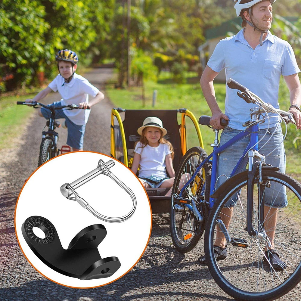 

Universal Bicycle Trailer Coupler Bicycle Rear Racks Trailer Hitch Cycling Towing Bike Rear Axle Trailer for Children and Pets