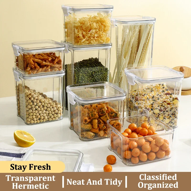 Airtight Food Storage Container With Lid - Perfect For Candy, Biscuits,  Tea, And Pet Snacks - Kitchen Pantry