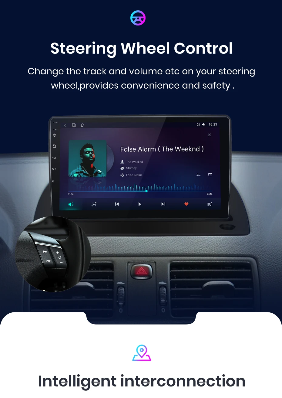 Junsun V1 AI Stimme Drahtlose CarPlay Android Auto Radio für Volvo XC90 2004 2005 2006-2014 4G Auto multimedia GPS 2din autoradio – Detail 14
