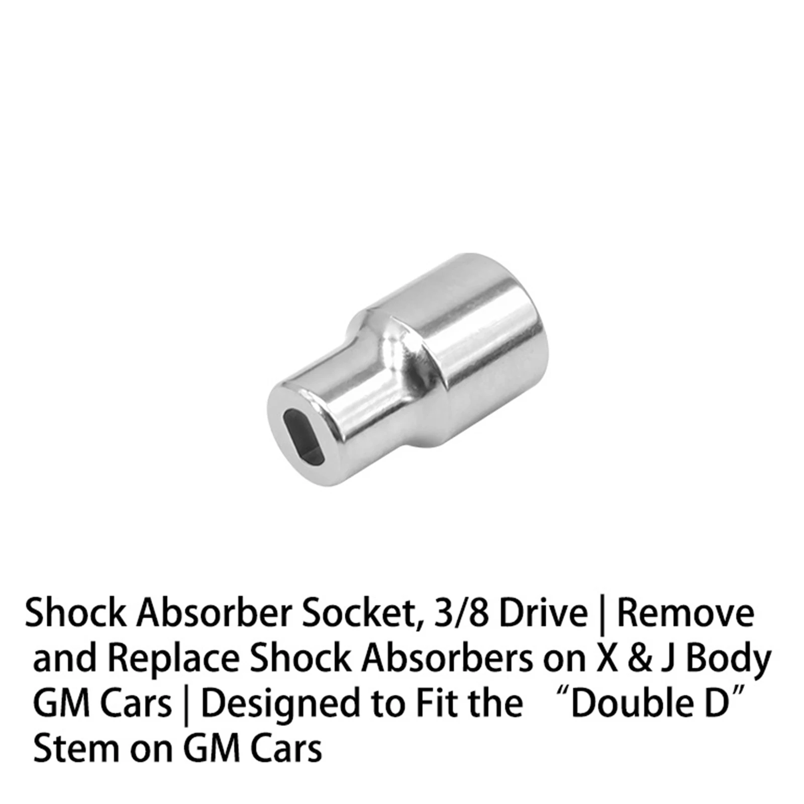 Shock Absorber Socket 3/8 Drive Remove & Replace Shock Absorbers Fit the &ldquo;Double D&rdquo; Stem Tools for GM Cars shock absorber socket