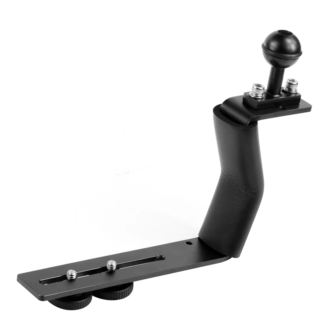 Aluminum Alloy Diving Bracket Z Type Single Handle With Base Adapter for Underw