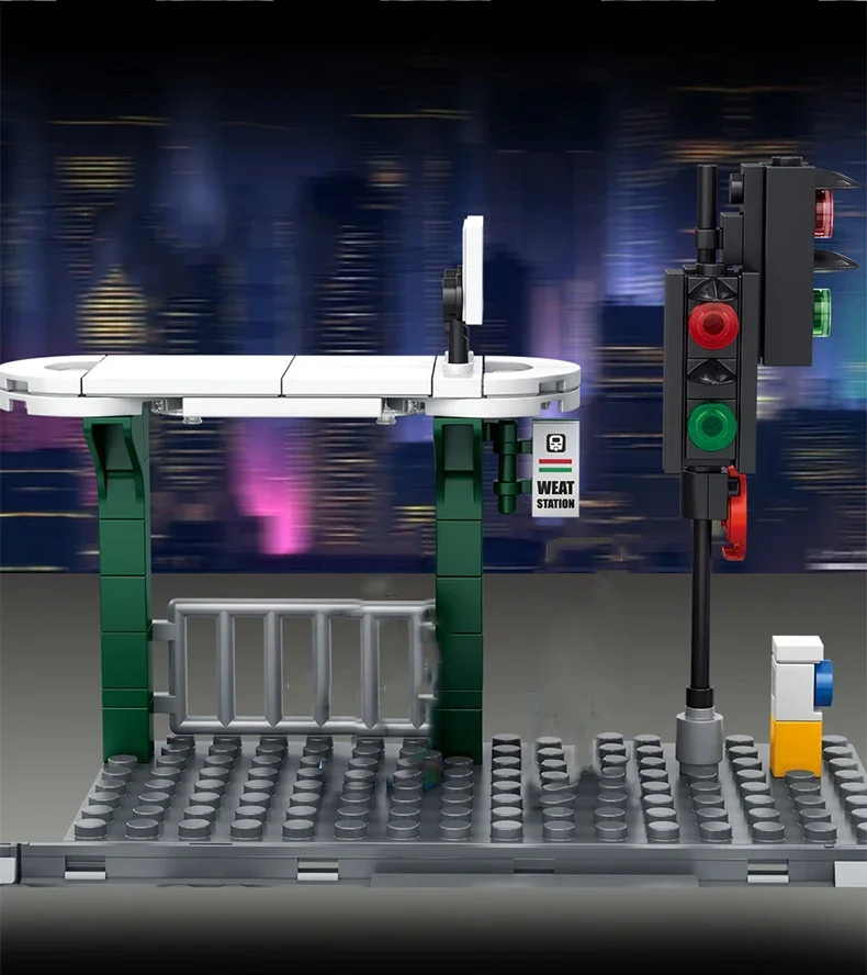 Elektrische U-Bahn Zug Stadt Auto Metro Straßenbahn Wiederaufladbare Lithium-Batterie Motor Bausteine Technische Spielzeug Für Kinder Geschenke – Detail 4