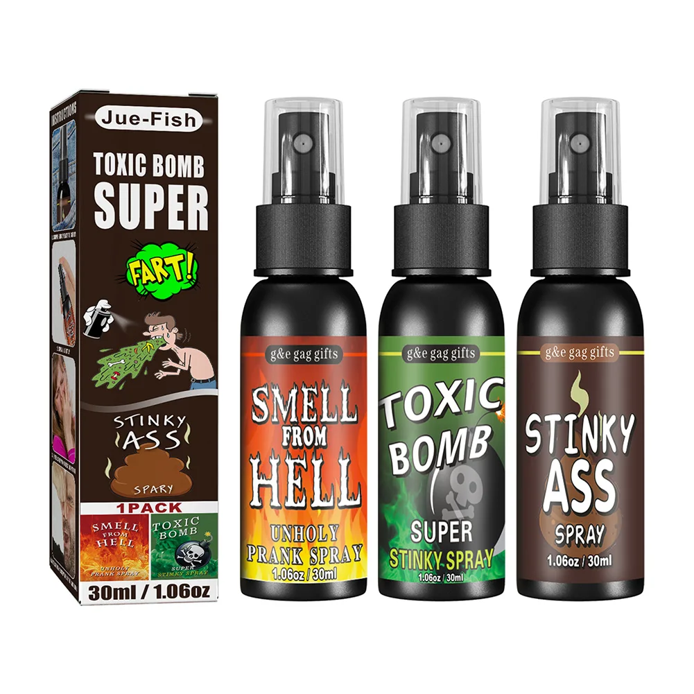 Prank Toys Joke Toys 30ml Fart Gag Spray Plastic Spoof Odor Spray Party Supplies Non Toxic Halloween Funny